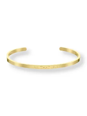 ‘I Am That I Am’ Affirmation Bracelet Gold