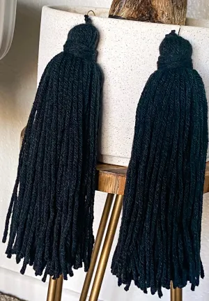 Jumbo Size Yarn Earrings