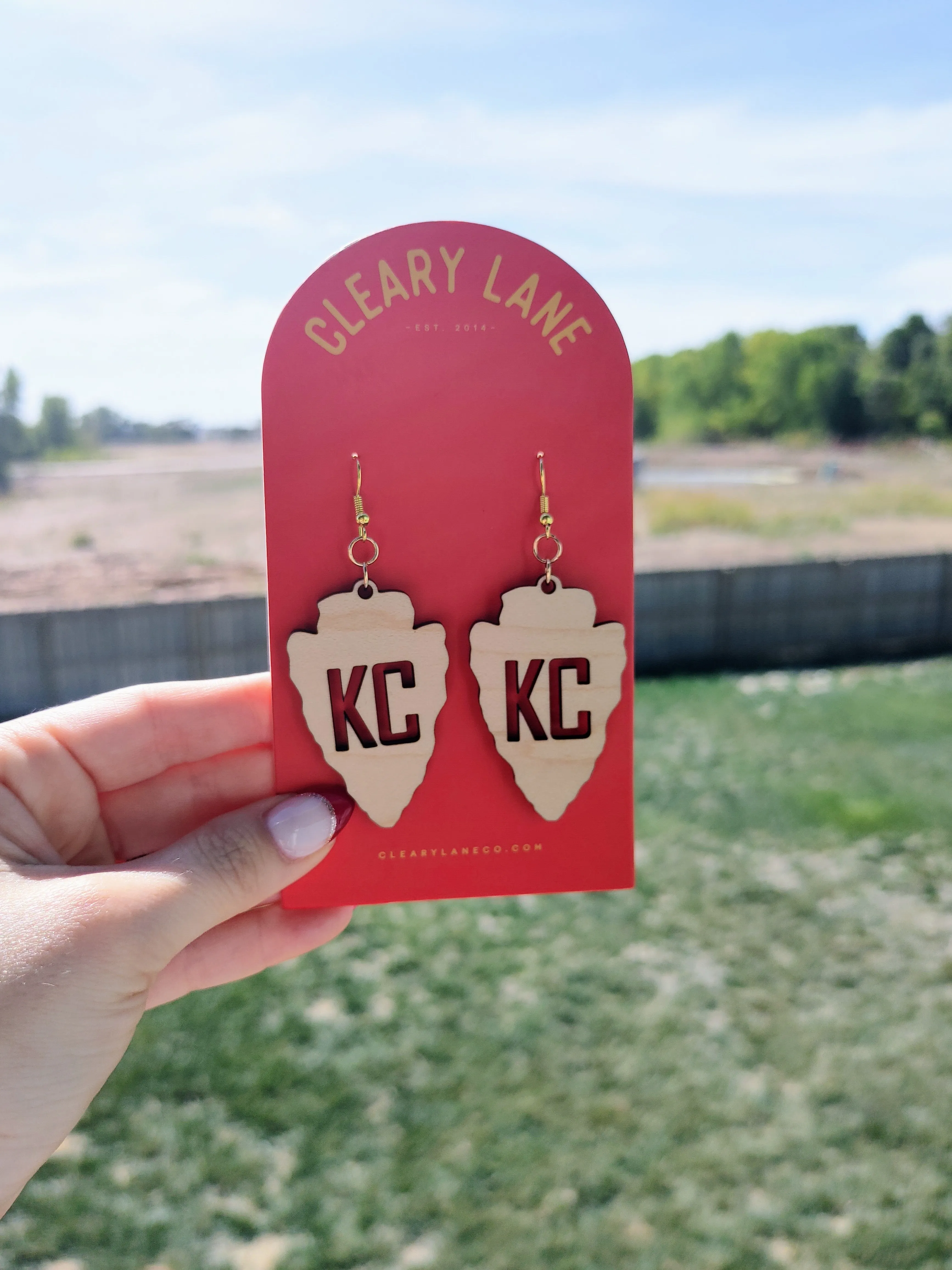 KC Arrowhead Dangle Earrings