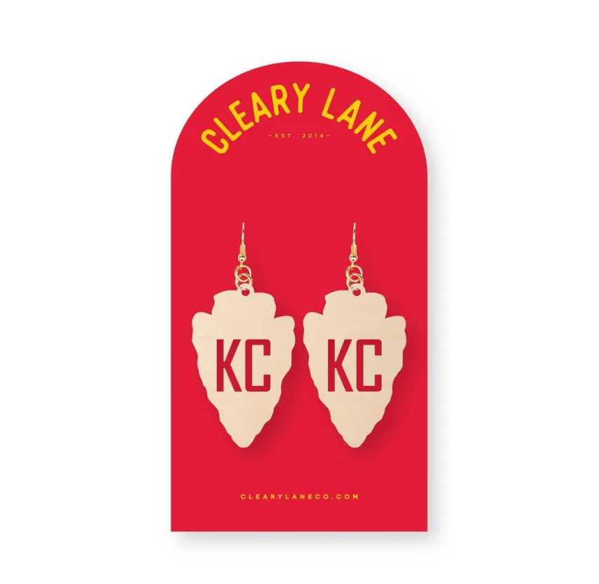 KC Arrowhead Dangle Earrings