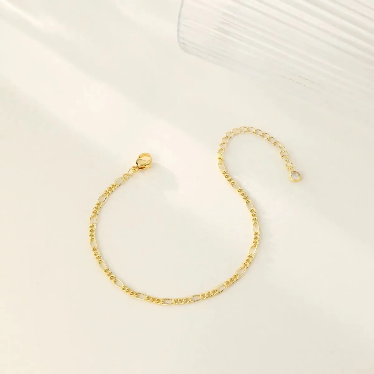 Kyerlyn Gold Figaro Bracelets