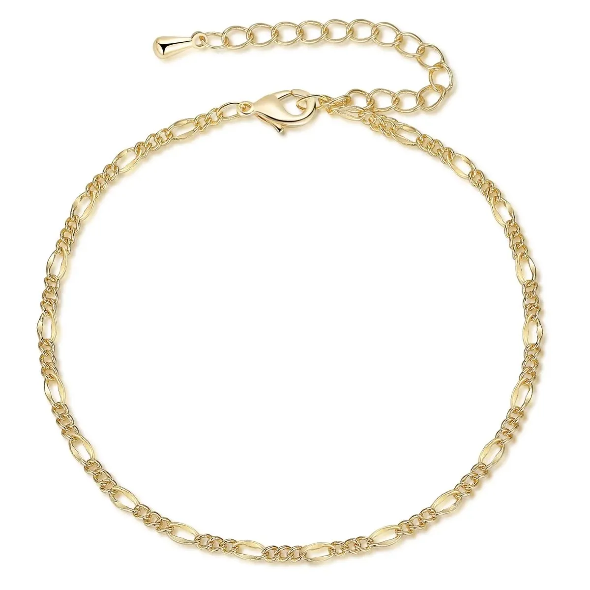 Kyerlyn Gold Figaro Bracelets