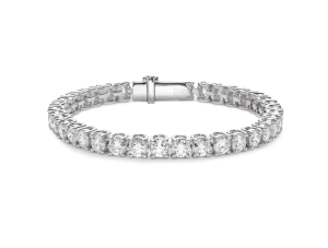 Lab-Grown Diamond Large Tennis Bracelet - E/F color, 7 length | White