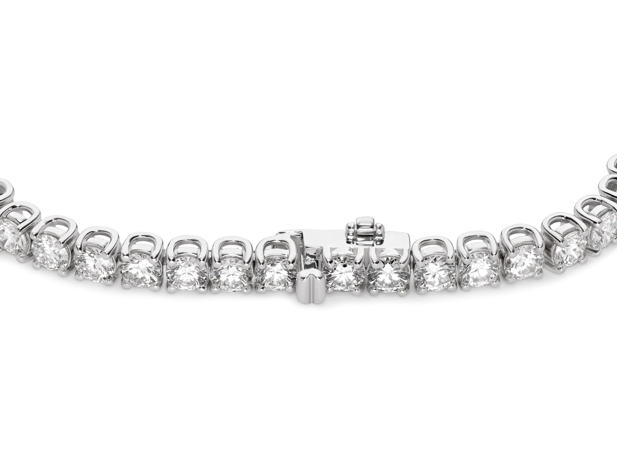 Lab-Grown Diamond Large Tennis Bracelet - E/F color, 7 length | White