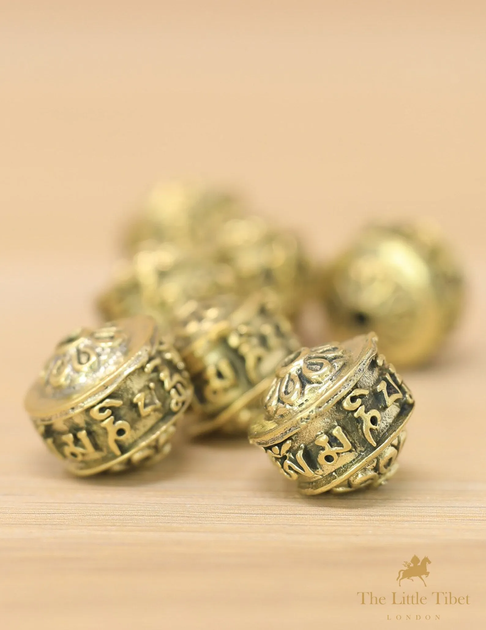 Mantra Beads - 14mm  - Buddhist Beads - Spacer Beads - Tibetan Spacer Beads - Nepalese Beads - Nepal Beads