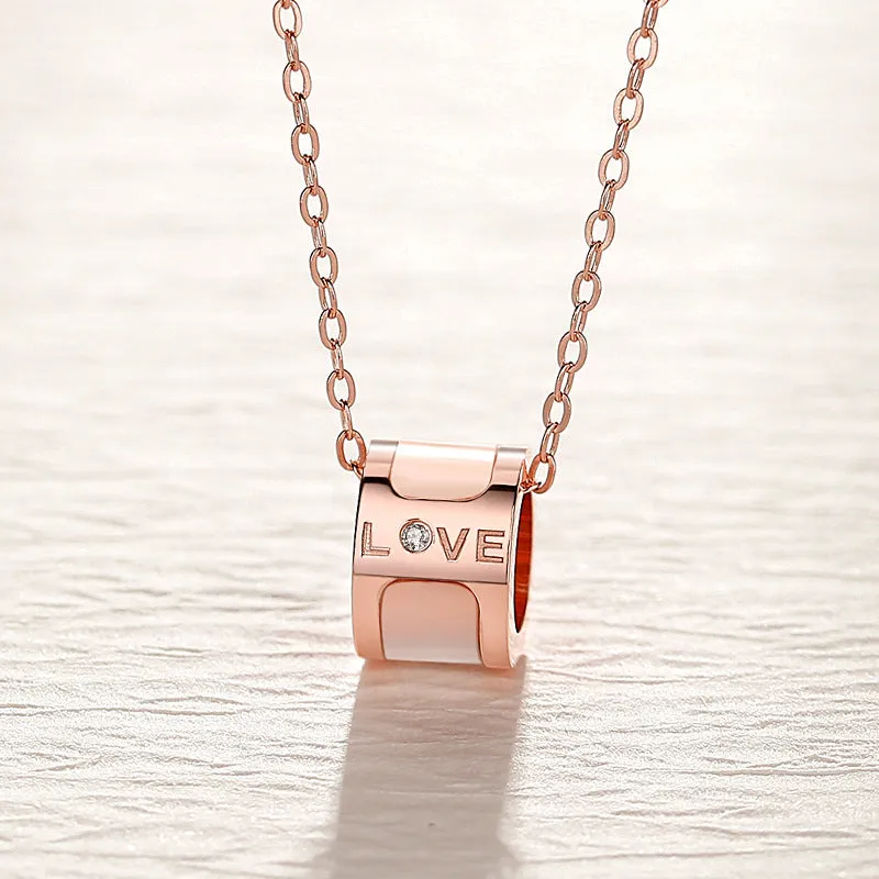 Matching Pendant Rings Necklaces for Couples