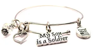 My Son Is A Soldier Bangle Bracelet