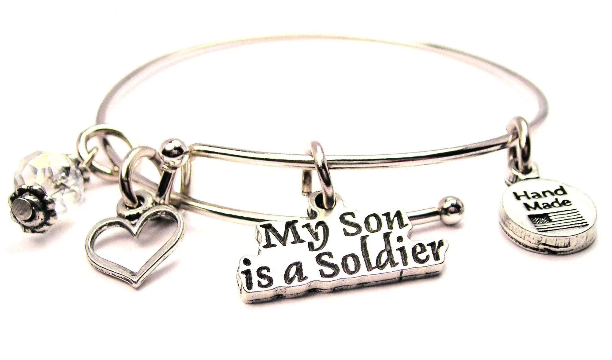 My Son Is A Soldier Bangle Bracelet