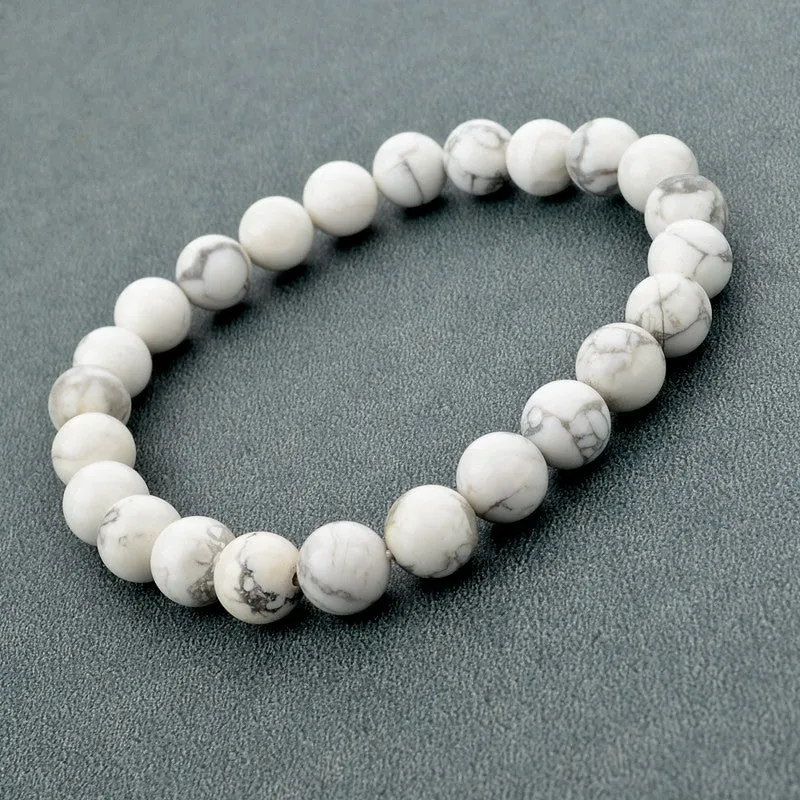 Natural Stone Strand Bracelets With Stones Love Casual Men Jewelry White Turquoise Beads Bracelets & Bangles for Women