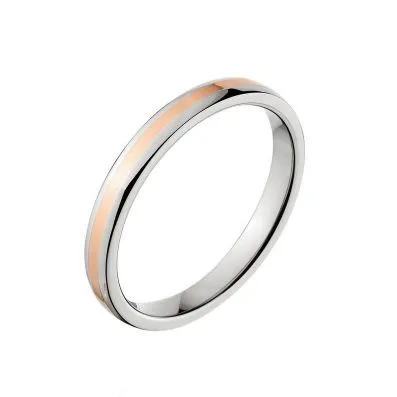 New 3mm Titanium Ring With Copper Inlay, Aerospace Titanium Ring, Copper  Wedding Band,Copper Inlay Ring Wedding Ring : 3HR11G-COPPER