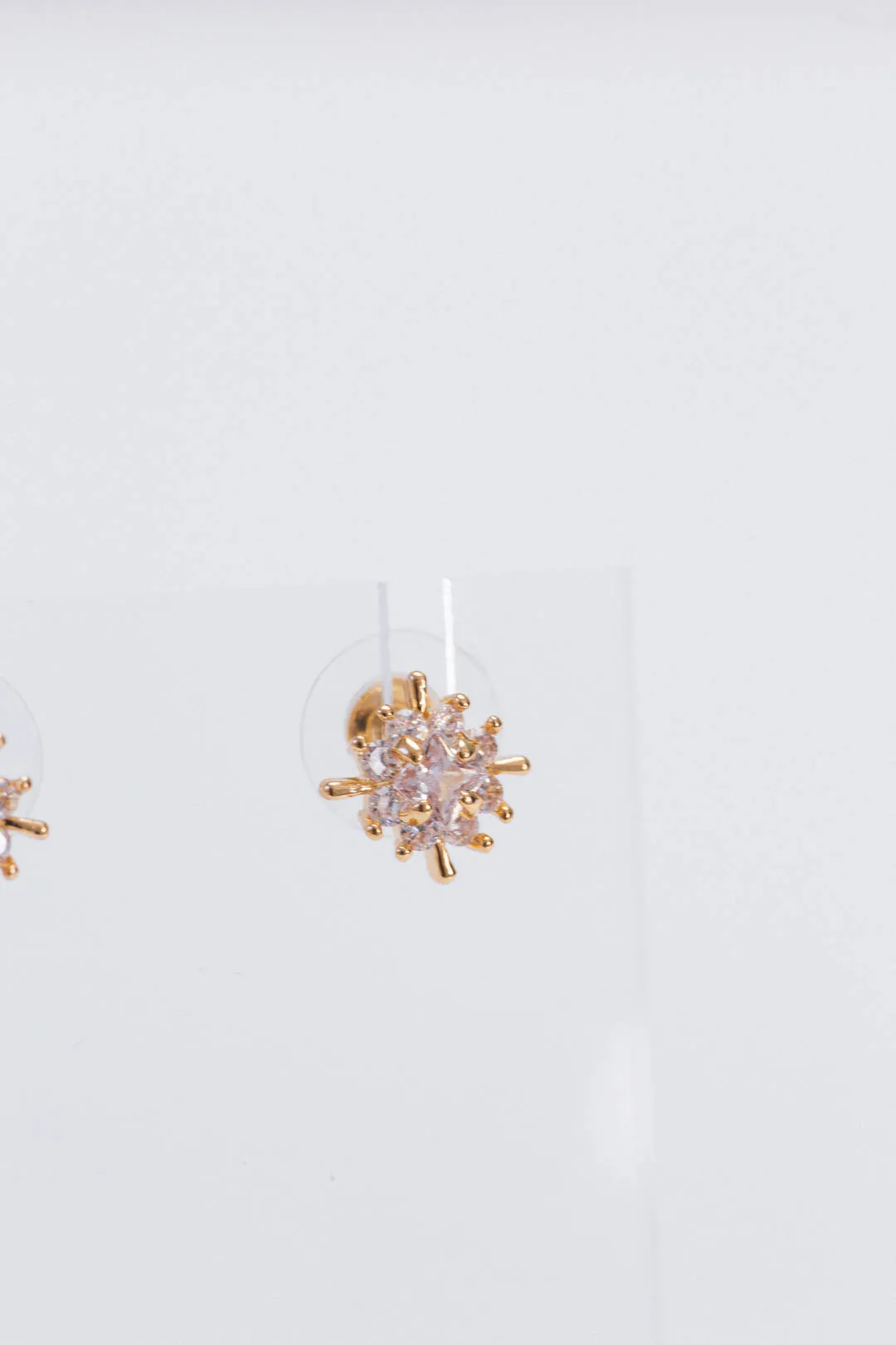 North Star Diamond Earrings, Gold