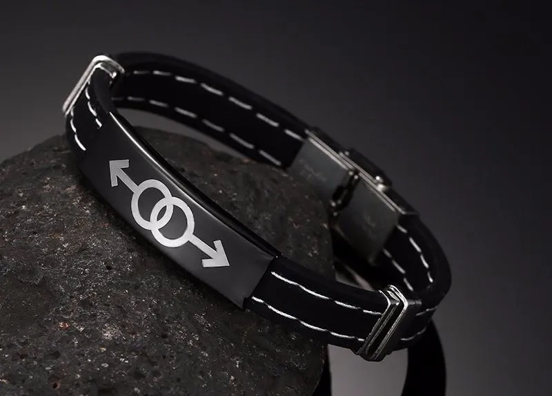 Onyx Black Magnetic Pride Bracelet