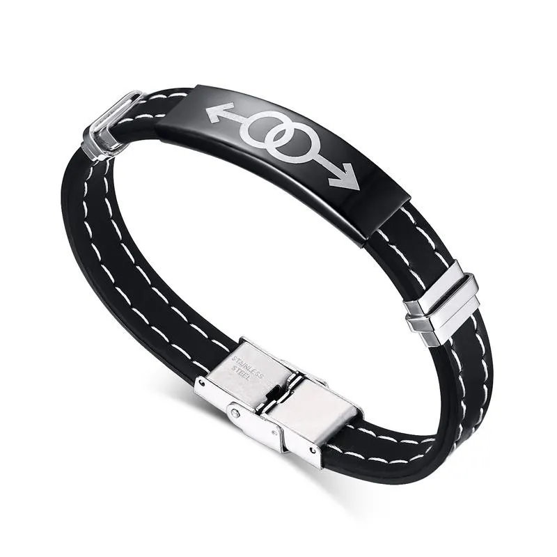 Onyx Black Magnetic Pride Bracelet