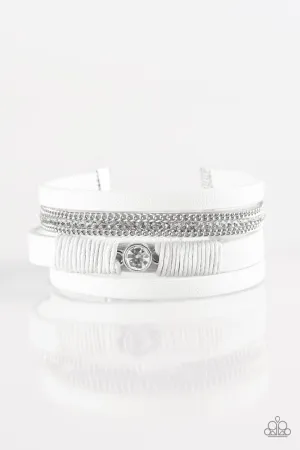 Paparazzi Bracelet ~ Catwalk Craze - White