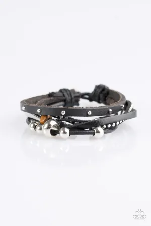 Paparazzi Bracelet ~ Long Road Home - Black