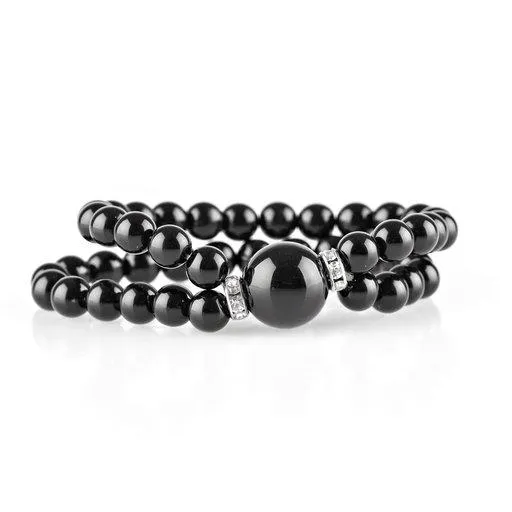 Paparazzi Bracelet ~ Romantic Redux - Black