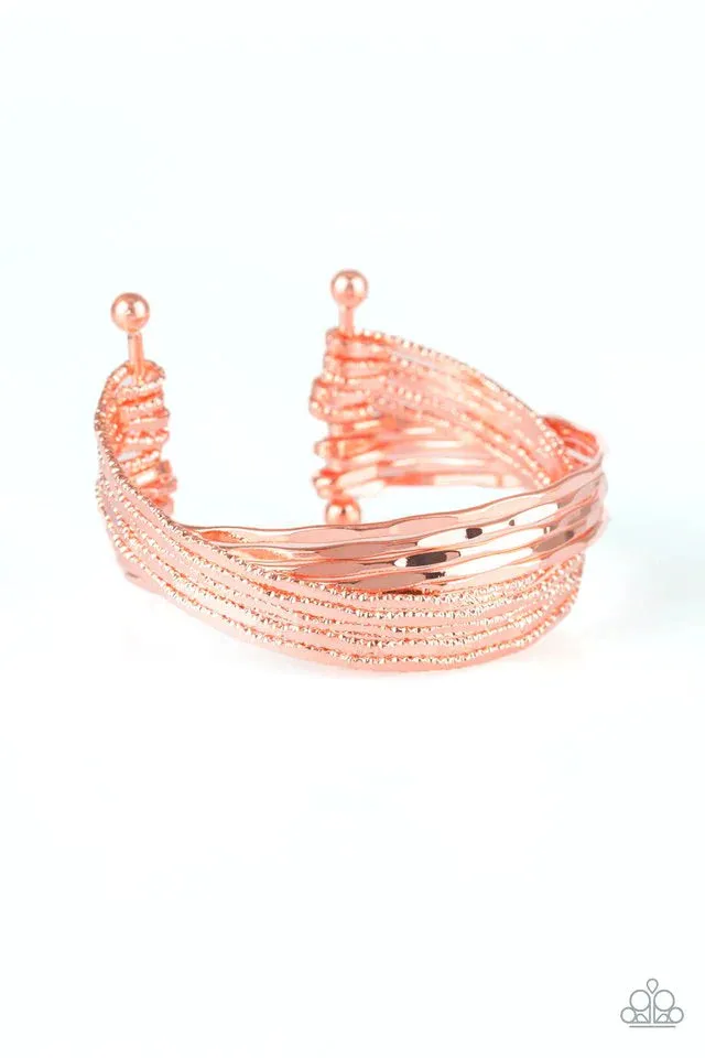 Paparazzi Bracelet ~ See A Pattern? - Copper