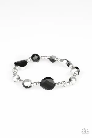 Paparazzi Bracelet ~ Starry-Eyed Elegance - Black