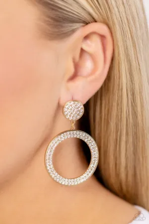 Paparazzi Earring ~ GLOW You Away - Gold