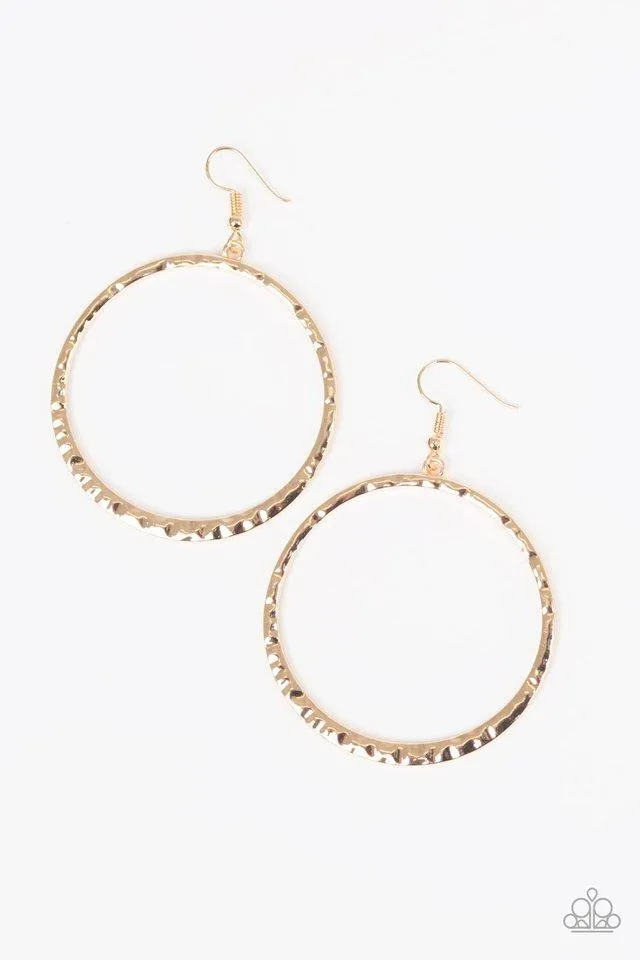 Paparazzi Earring ~ So Sleek - Gold