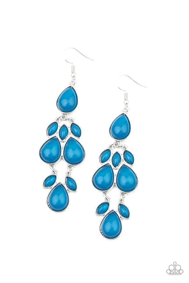 Paparazzi Earring ~ Superstar Social - Blue