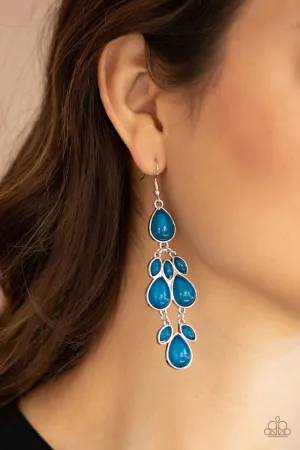 Paparazzi Earring ~ Superstar Social - Blue