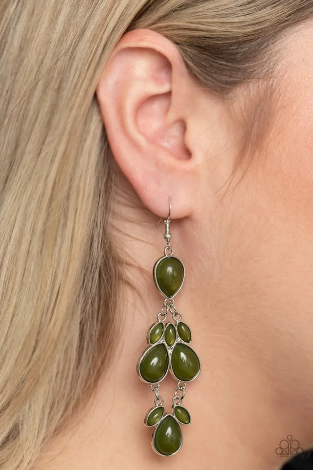 Paparazzi Earring ~ Superstar Social - Green