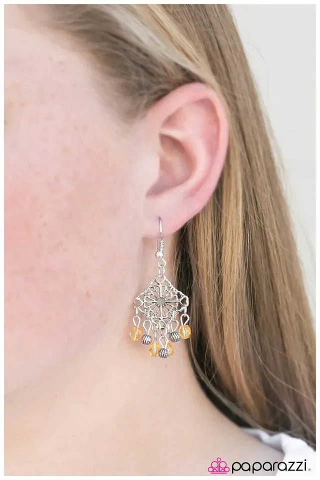 Paparazzi Earring ~ The Dreamer - Yellow