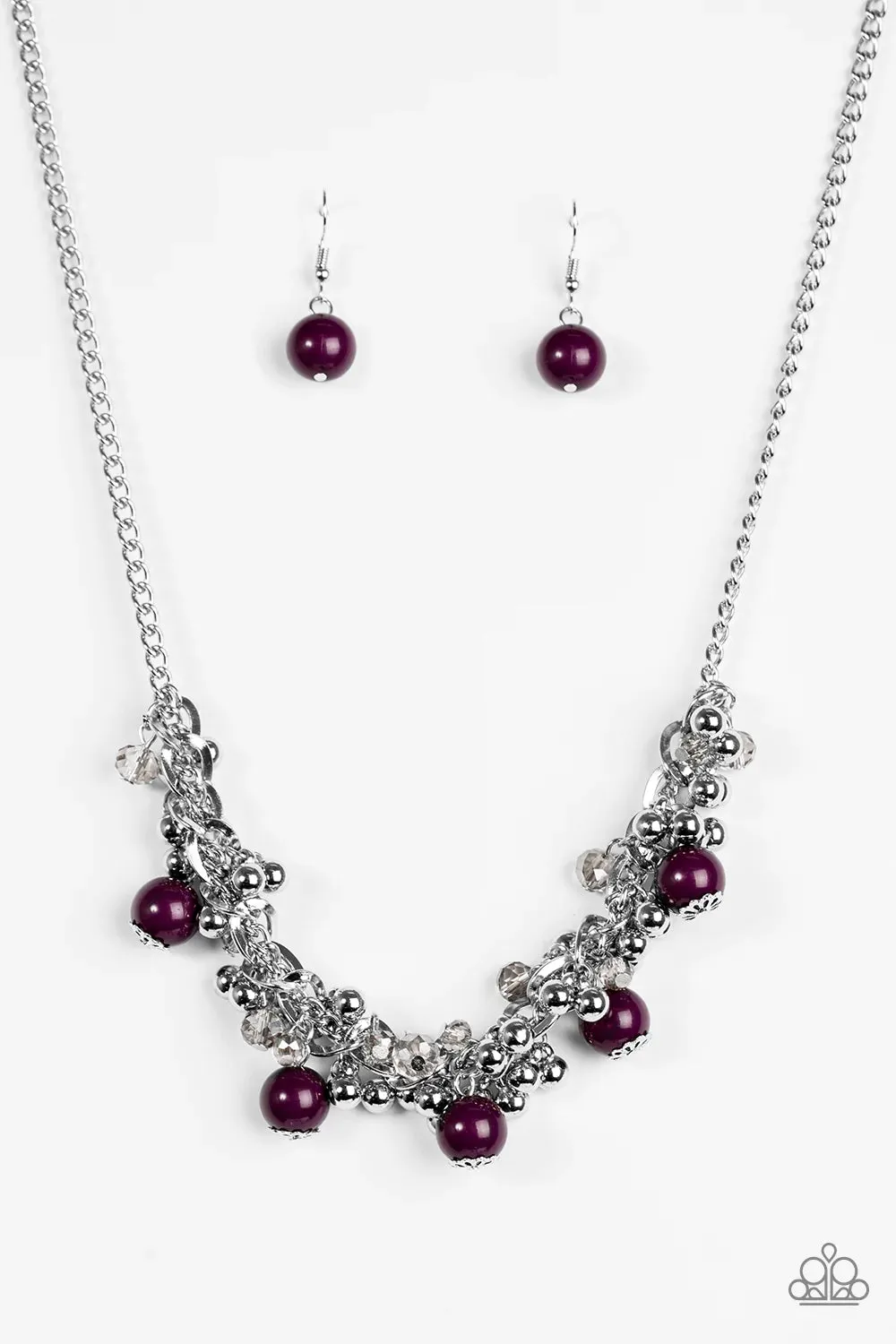 Paparazzi Necklace ~ A Pop Of Posh - Purple