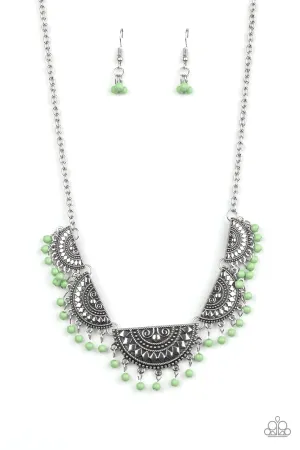 Paparazzi Necklace ~ Boho Baby - Green