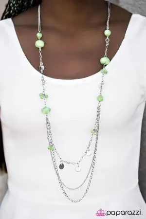 Paparazzi Necklace ~ BOSSanova - Green