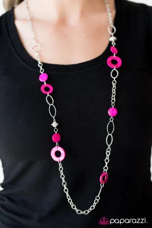 Paparazzi Necklace ~ Colorfully Caribbean - Pink