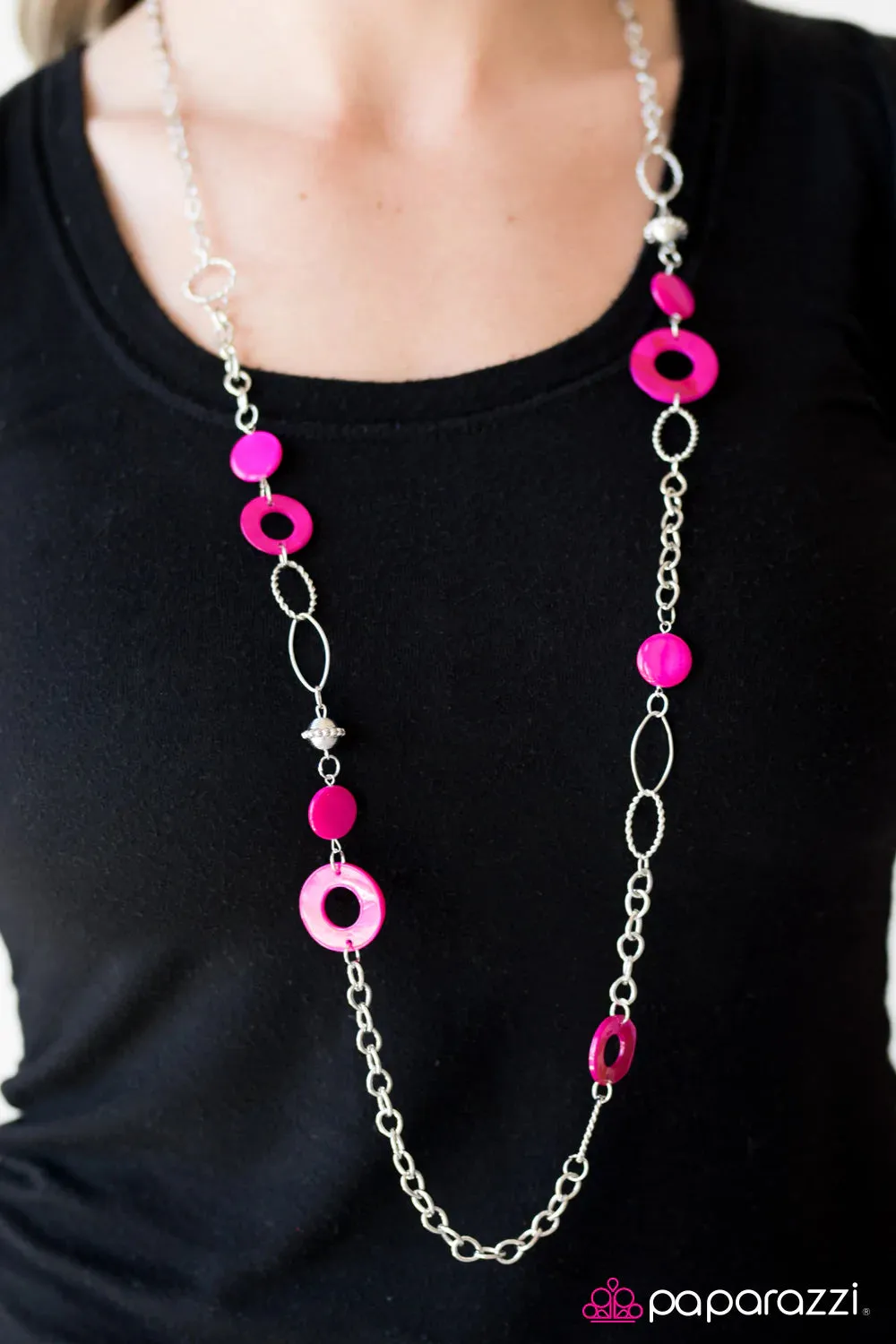 Paparazzi Necklace ~ Colorfully Caribbean - Pink