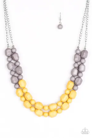 Paparazzi Necklace ~ Island Excursion - Yellow