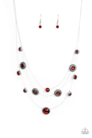 Paparazzi Necklace ~ SHEER Thing! - Red