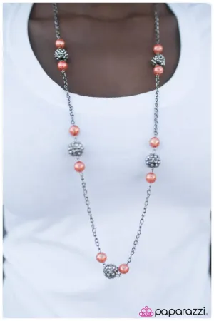 Paparazzi Necklace ~ The Rocker - Orange