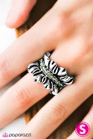 Paparazzi Ring ~ Ready To RUFFLE - Green