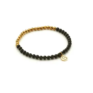 Party At The Front / Bracelet / Black Onyx   Gold