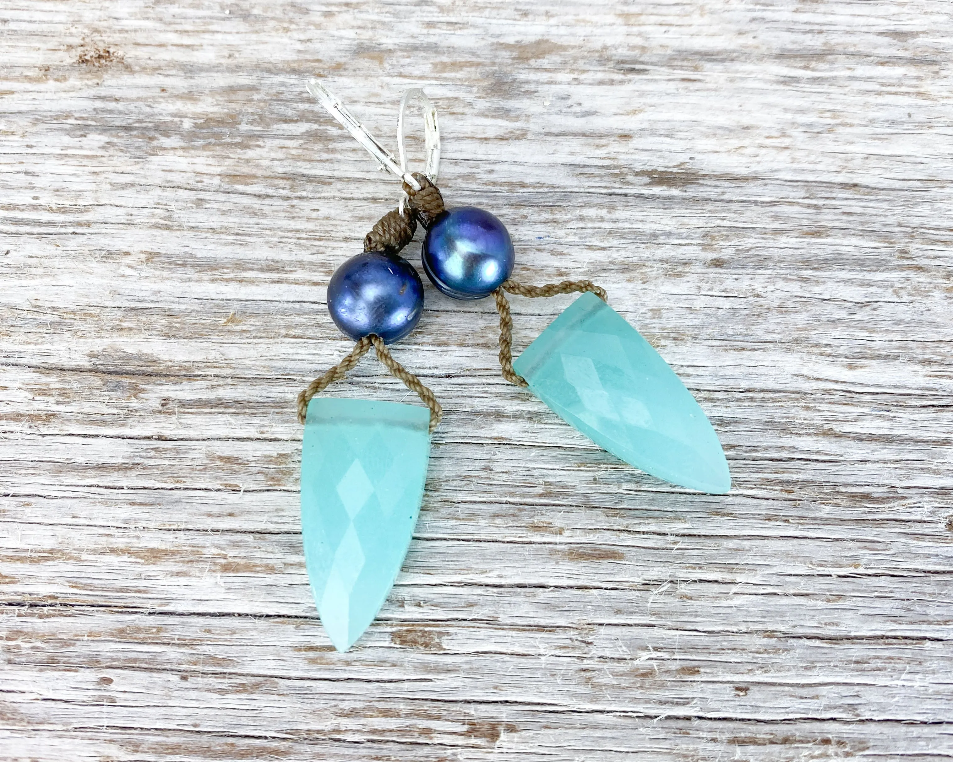 Pyramid   Pearl Earrings