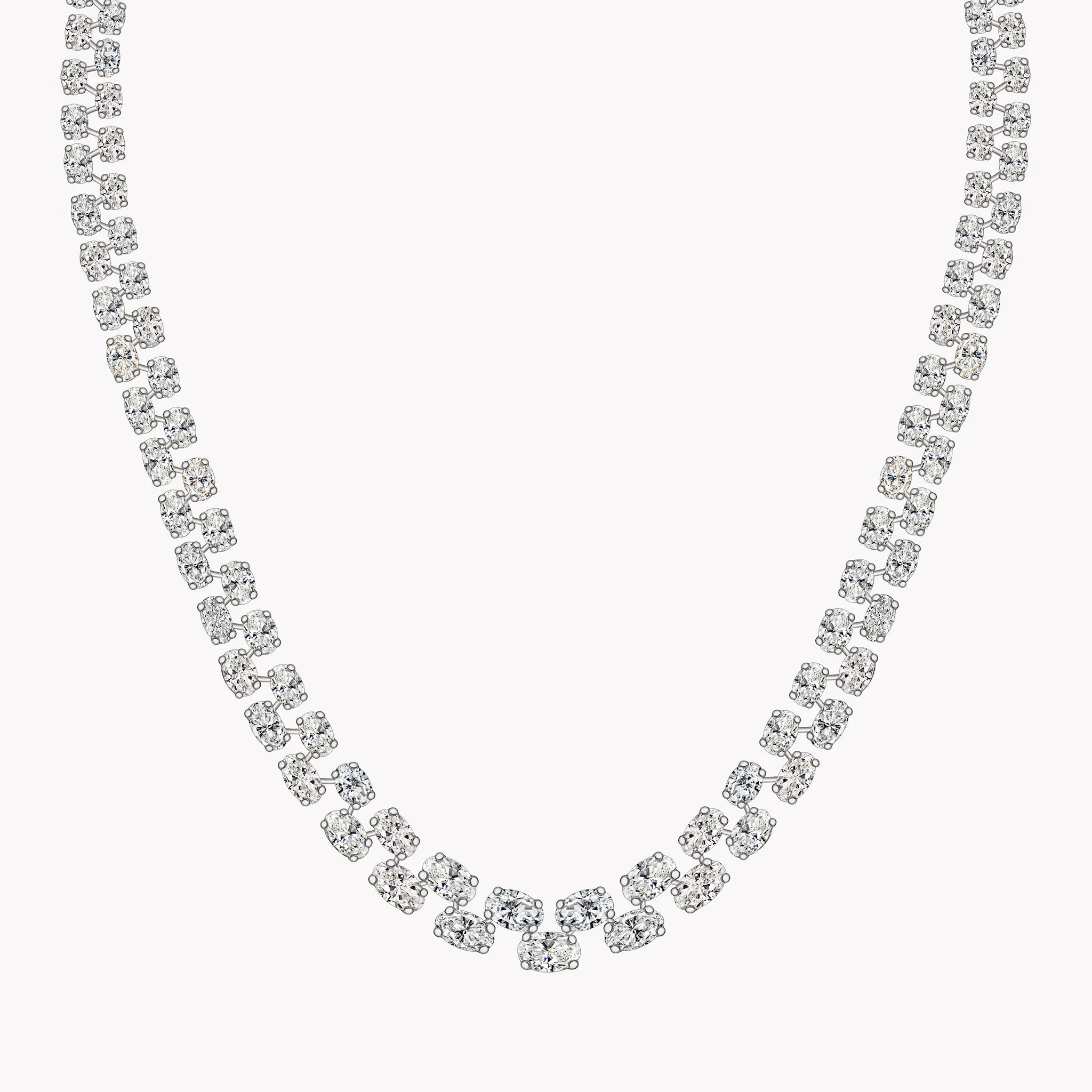 Riviera Oval Diamond Necklace