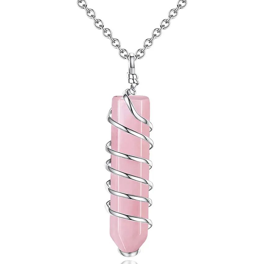 rose quartz pendant