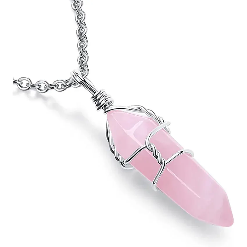 rose quartz pendant