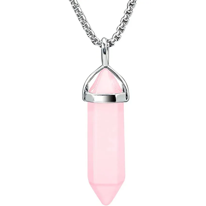 rose quartz pendant