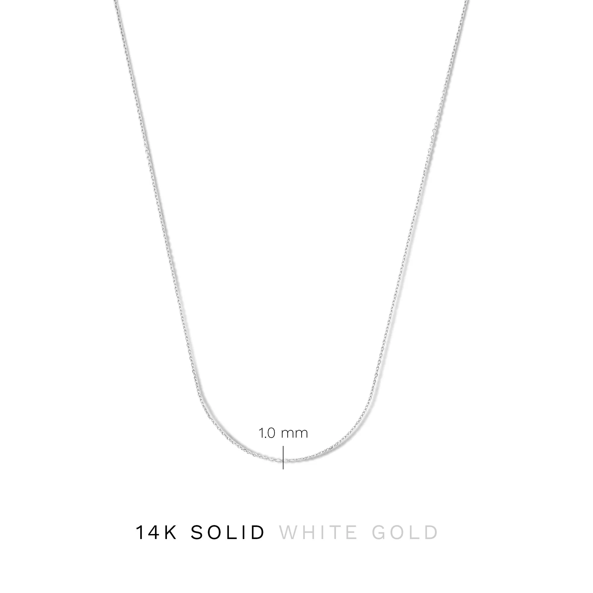 Saint Germain Nicole 14 karat white gold necklace