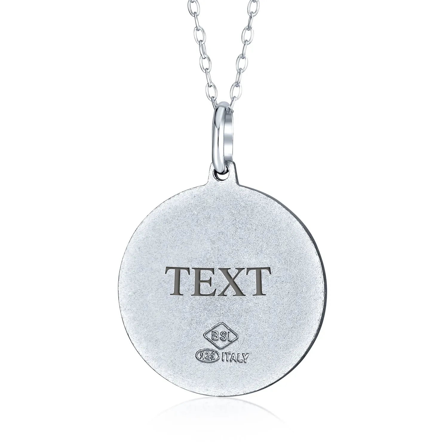 Saint Joseph Religious Medal Pendant Necklace for Men - Sterling Silver