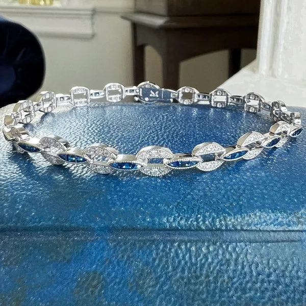 Sapphire & Diamond Bracelet