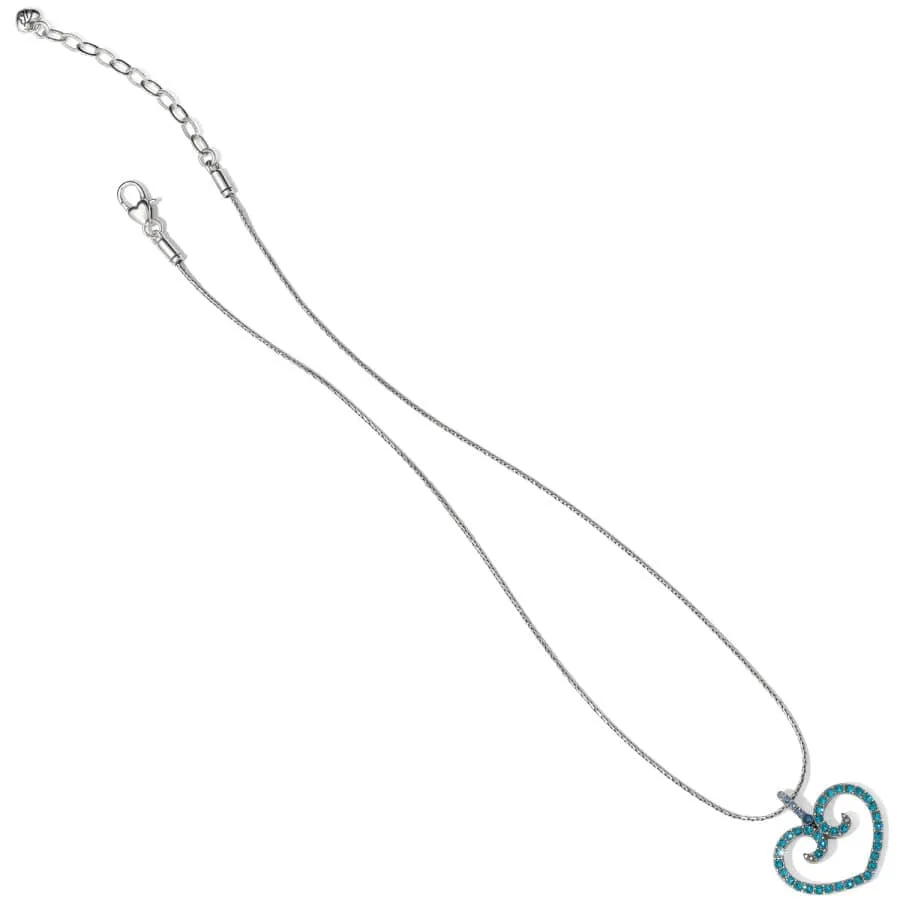 Sea of Love Reversible Petite Heart Necklace