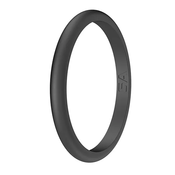 Silicone Ring | Thin Classic | Black