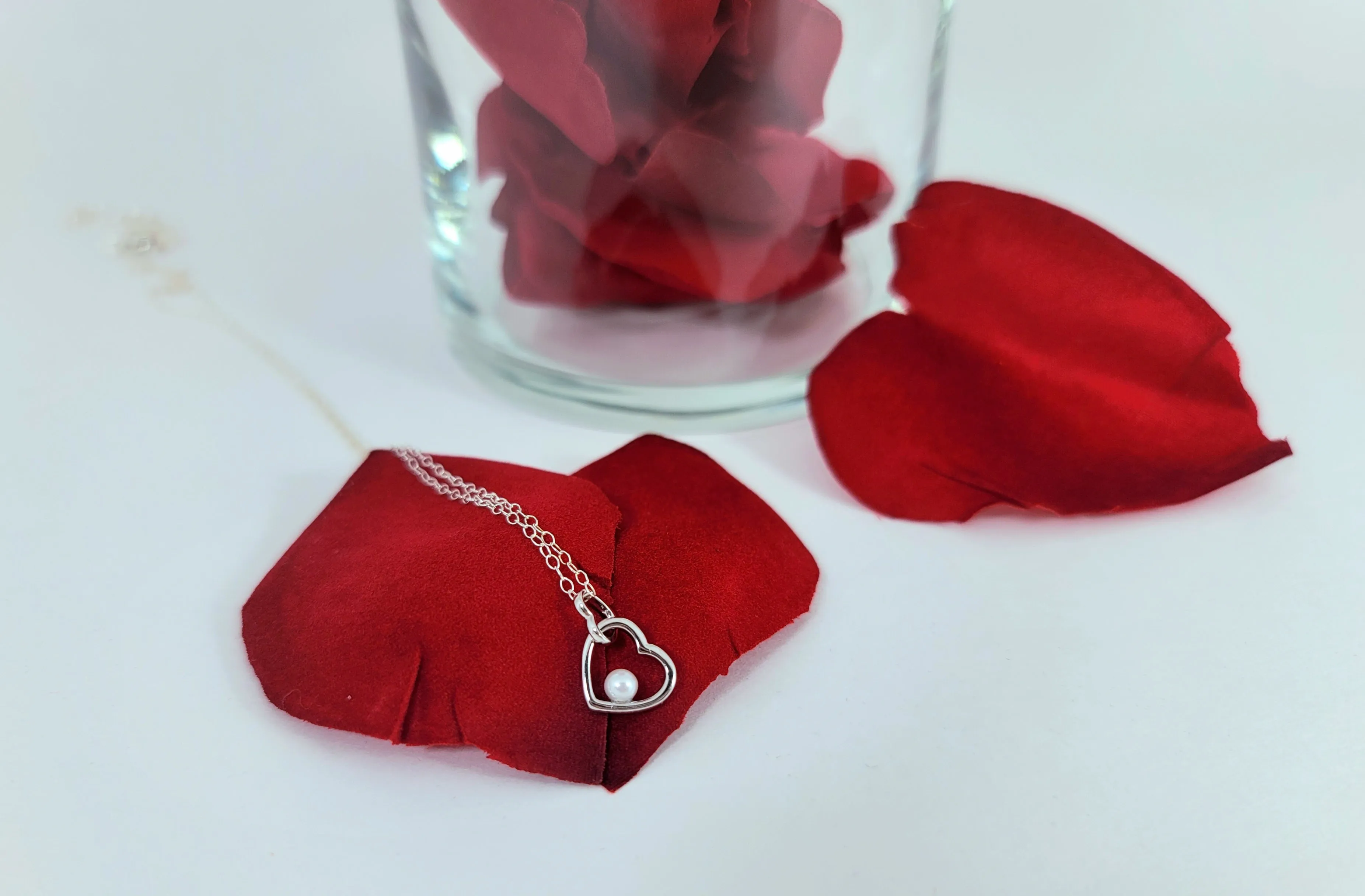 Silver Hearts Entwined Necklace