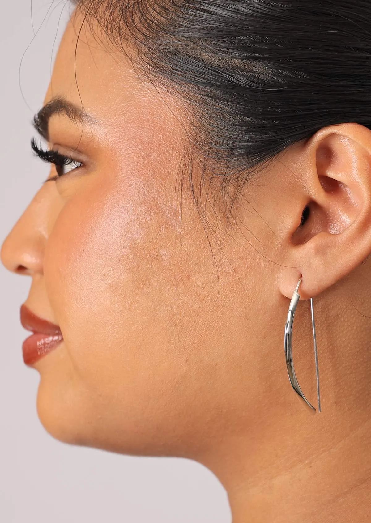 Sleek Silver Earrings